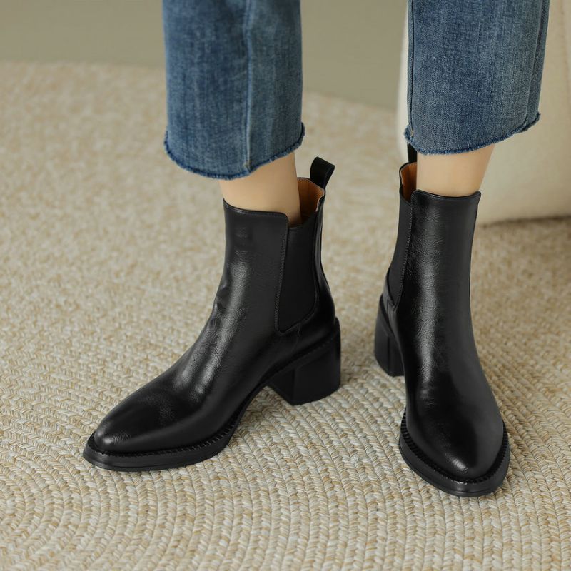 Alina Damskie Buty Ze Szpiczastym Noskiem - Czarny