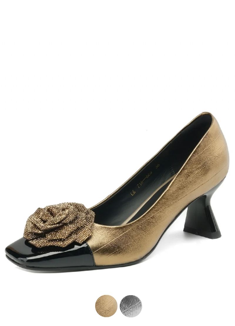 Alina Gorgeous Glitter Rose Wysokie Obcasy Pompy