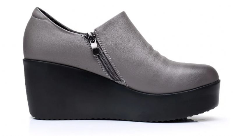 Alix Damskie Buty Na Platformie Spring Autumn Slip-on - Szary
