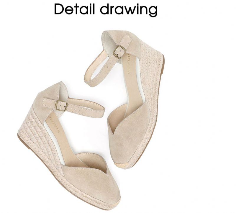 Aliza Damskie Buty Na Koturnie - 9CM V Czarny