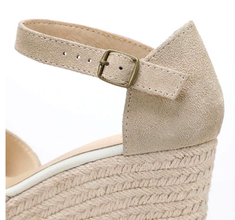 Aliza Damskie Buty Na Koturnie - 9CM V Czarny