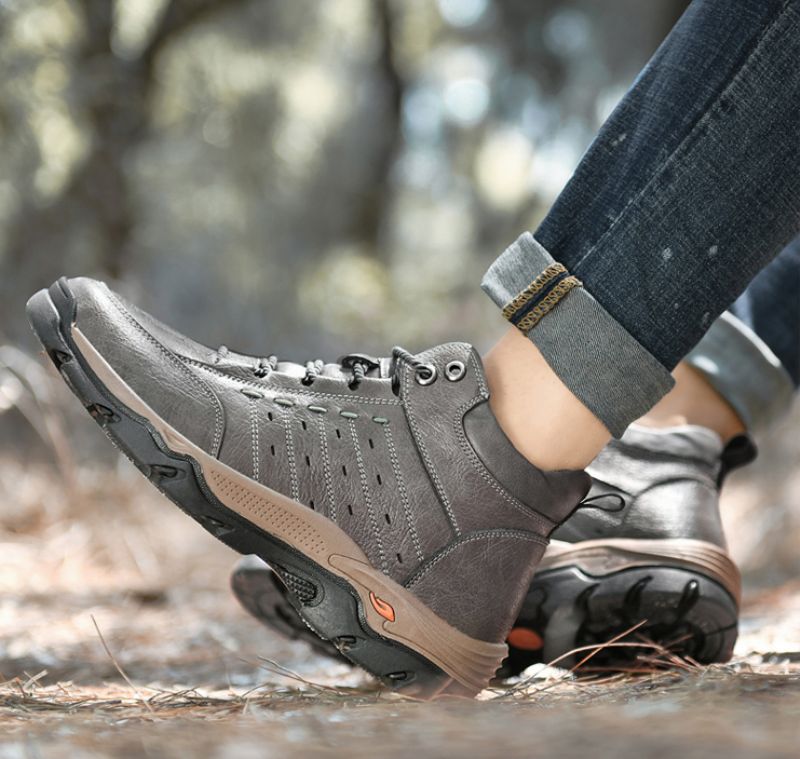 Allen Męskie Buty Śnieżne - Brązowe futro