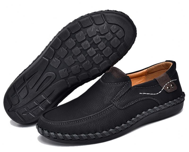 Allyn Męskie Mokasyny Buty Codzienne - Czarny