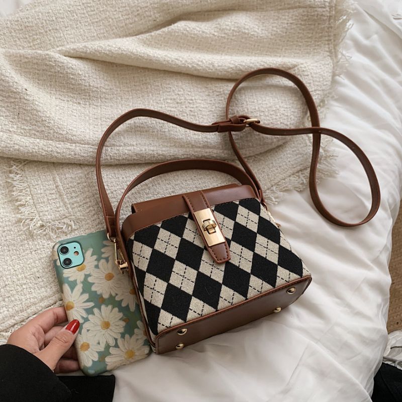 Alpe Damska Mini Torebka Skórzana Crossbody - Czarny