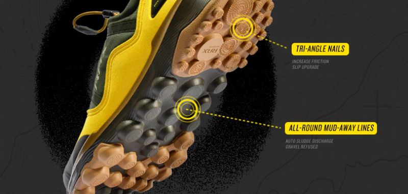 Alper Męskie Oddychające Buty Trekkingowe - Oliwkowy