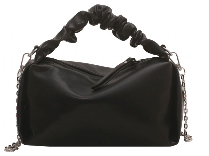 Alpes Damska Mała Skórzana Torebka Typu Crossbody - Czarny