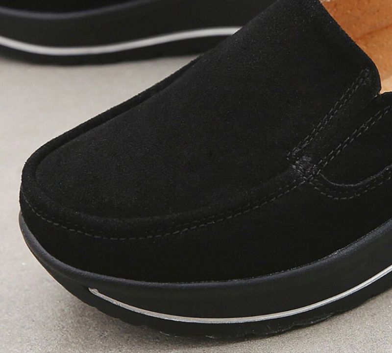 Alzate Damskie Buty Na Platformie - Czarny