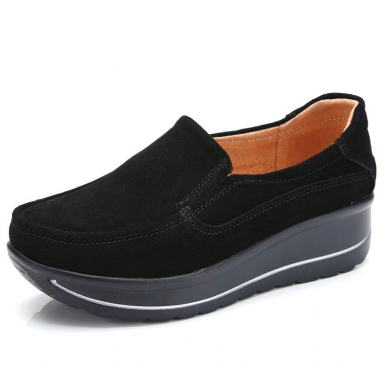 Alzate Damskie Buty Na Platformie - Czarny