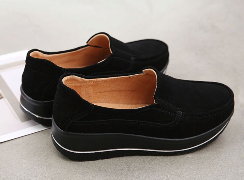 Alzate Damskie Buty Na Platformie - Czarny