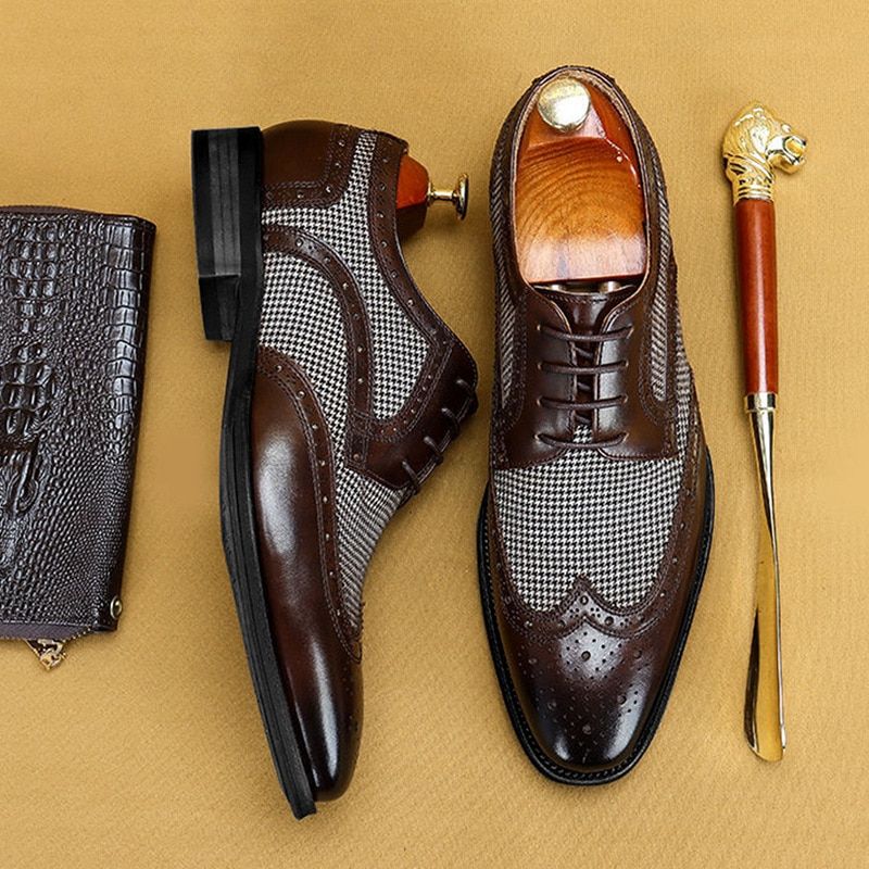 Amadeo Męskie Loafers Buty Codzienne - Brązowy