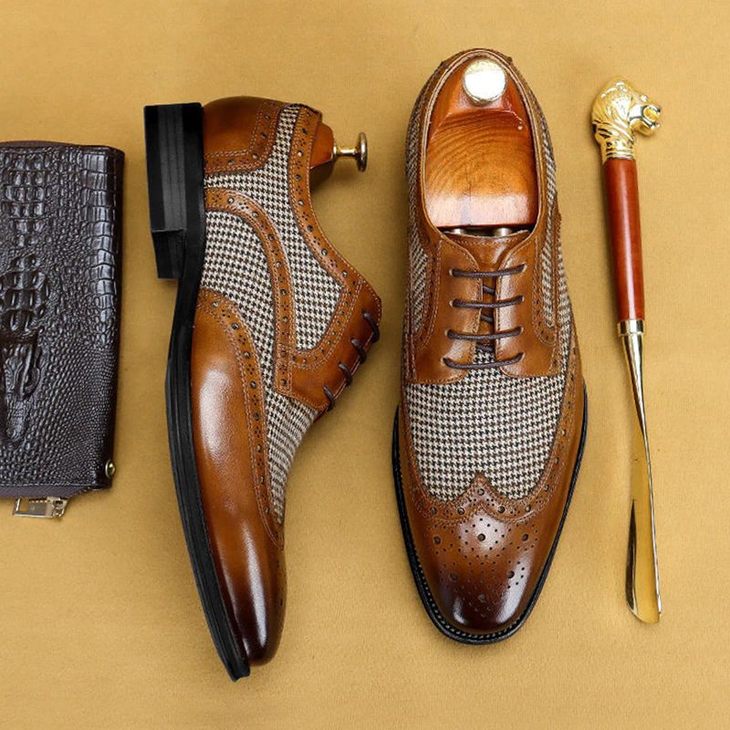 Amadeo Męskie Loafers Buty Codzienne - Brązowy