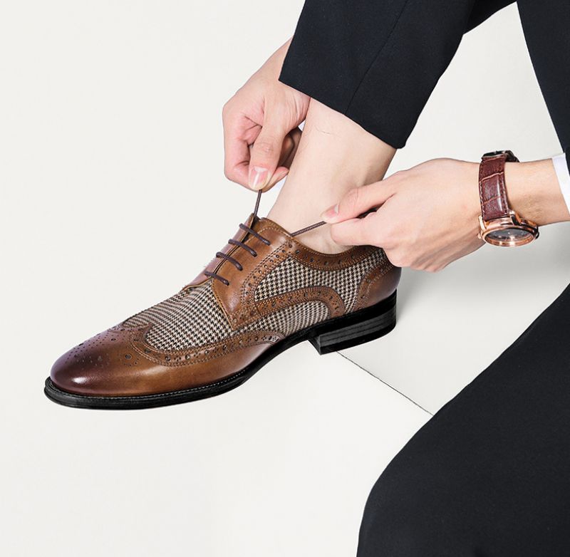 Amadeo Męskie Loafers Buty Codzienne - Brązowy