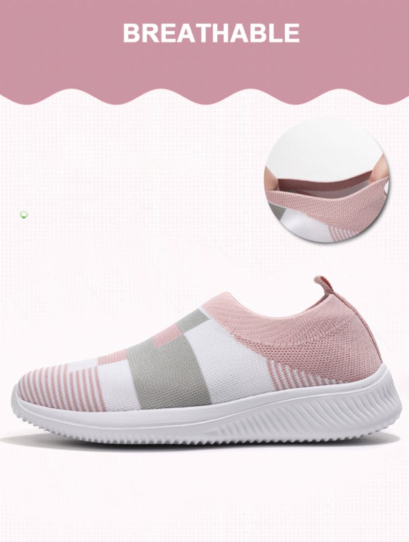 Amanda Damskie Płaskie Buty Mokasyny - Różowy