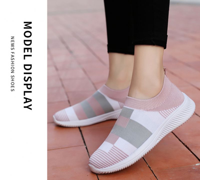 Amanda Damskie Płaskie Buty Mokasyny - Różowy