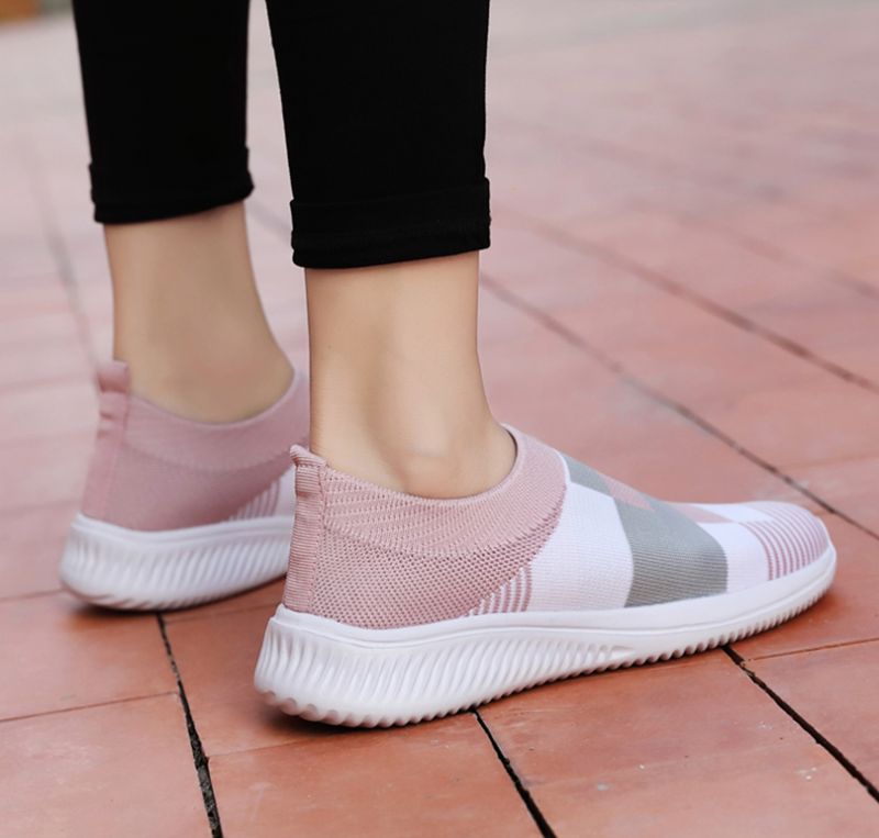 Amanda Damskie Płaskie Buty Mokasyny - Różowy