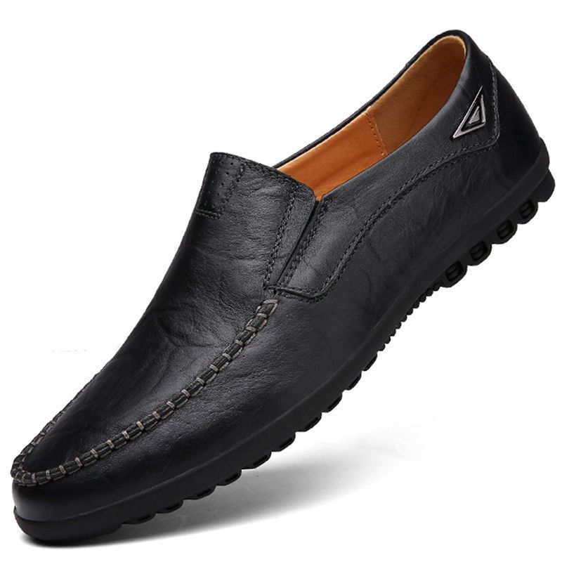 Amando Męskie Mokasyny Eleganckie Buty - Czarny