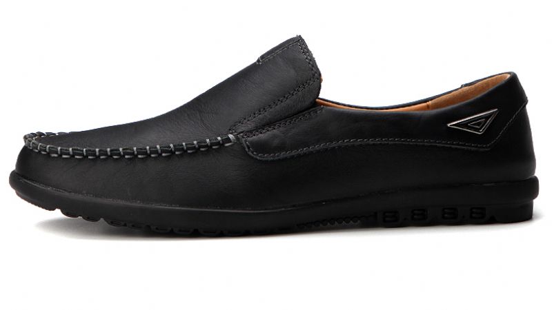 Amando Męskie Mokasyny Eleganckie Buty - Czarny