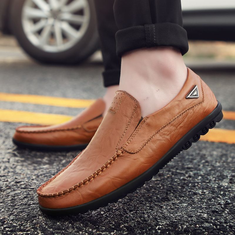 Amando Męskie Mokasyny Eleganckie Buty - Czarny