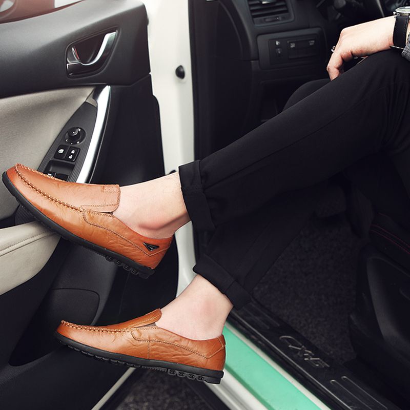 Amando Męskie Mokasyny Eleganckie Buty - Czarny