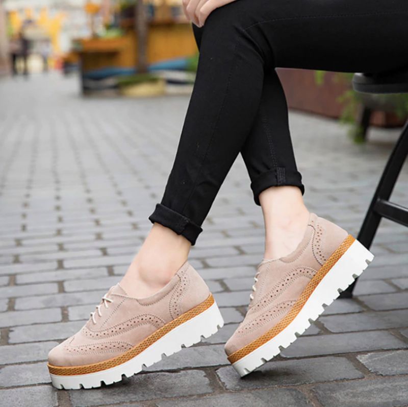 Amaru Damskie Buty Typu Oxford - Srebrny