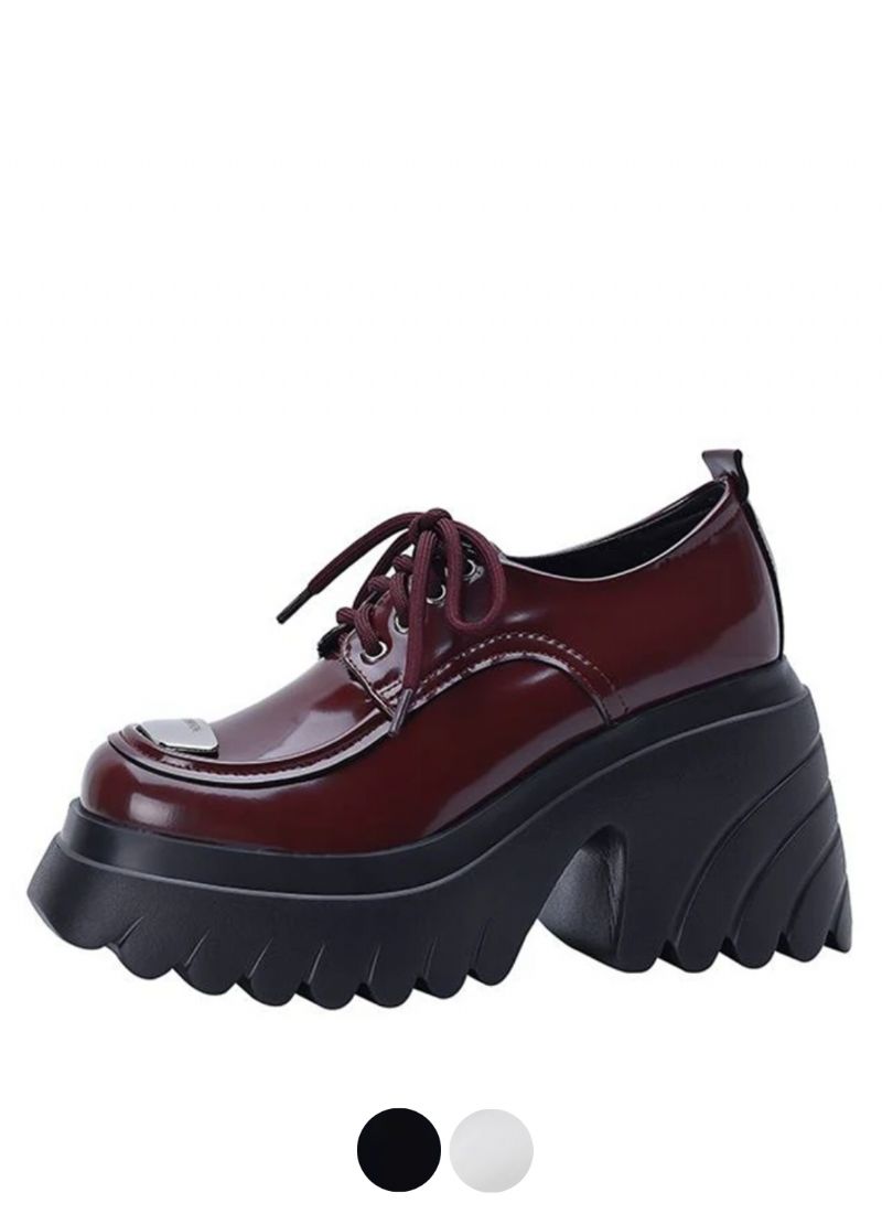 Amelia Damskie Buty Na Platformie Sznurowane