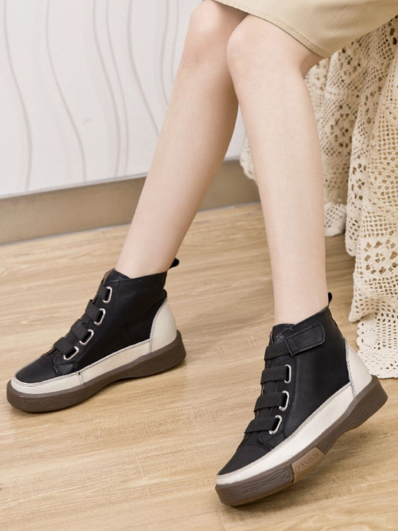 Amelia Damskie Buty Skórzane Na Jesień I Zimę - Brązowy