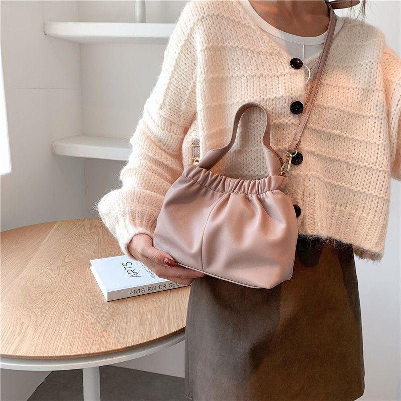 Andalux Damska Mała Skórzana Torebka Crossbody - Czarny