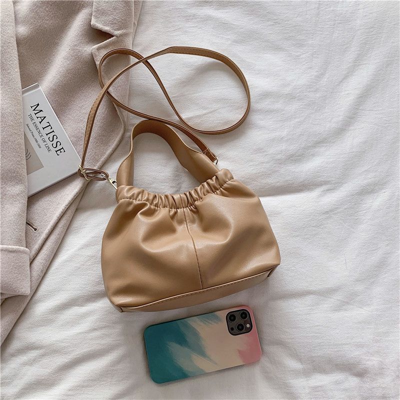 Andalux Damska Mała Skórzana Torebka Crossbody - Czarny