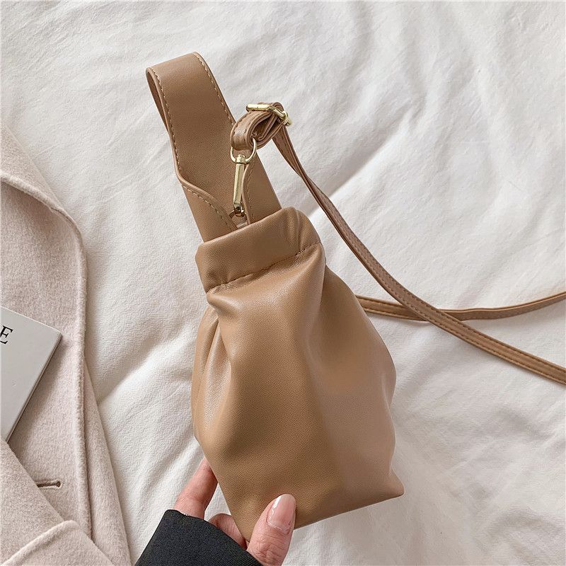 Andalux Damska Mała Skórzana Torebka Crossbody - Czarny