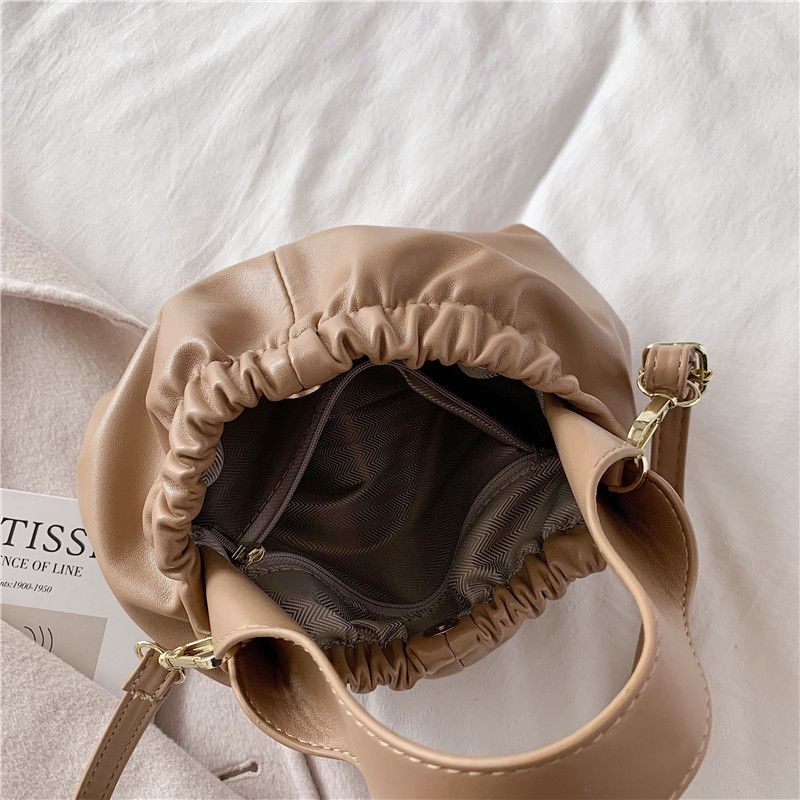 Andalux Damska Mała Skórzana Torebka Crossbody - Czarny