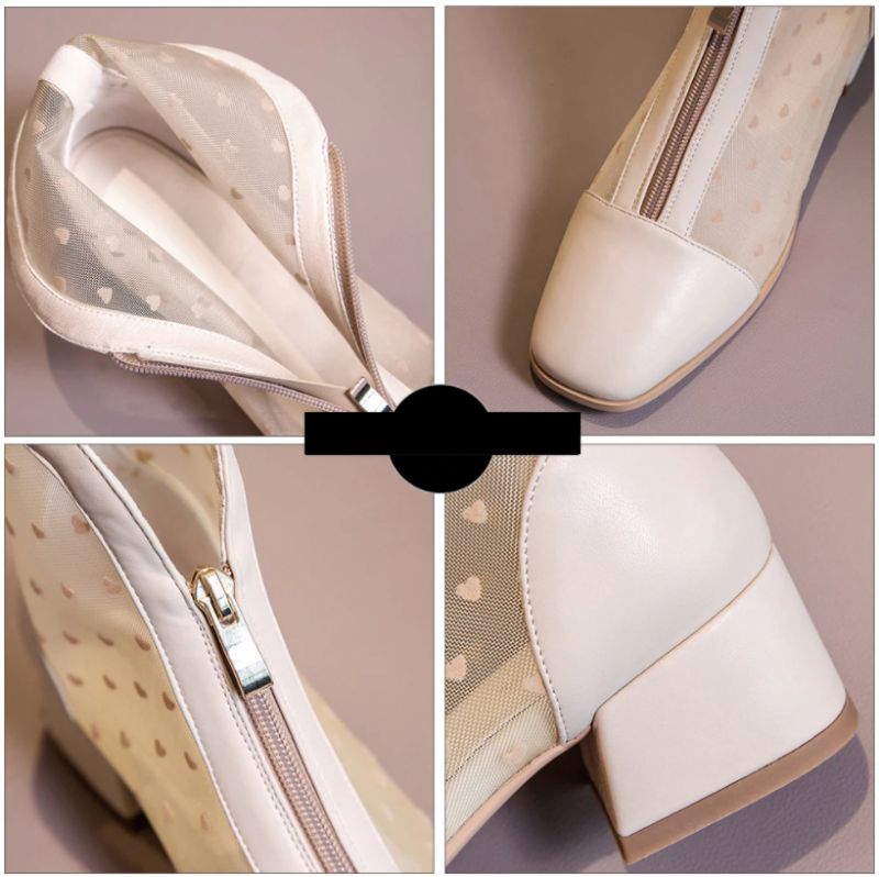 Angie Buty Do Kostek - Beżowy