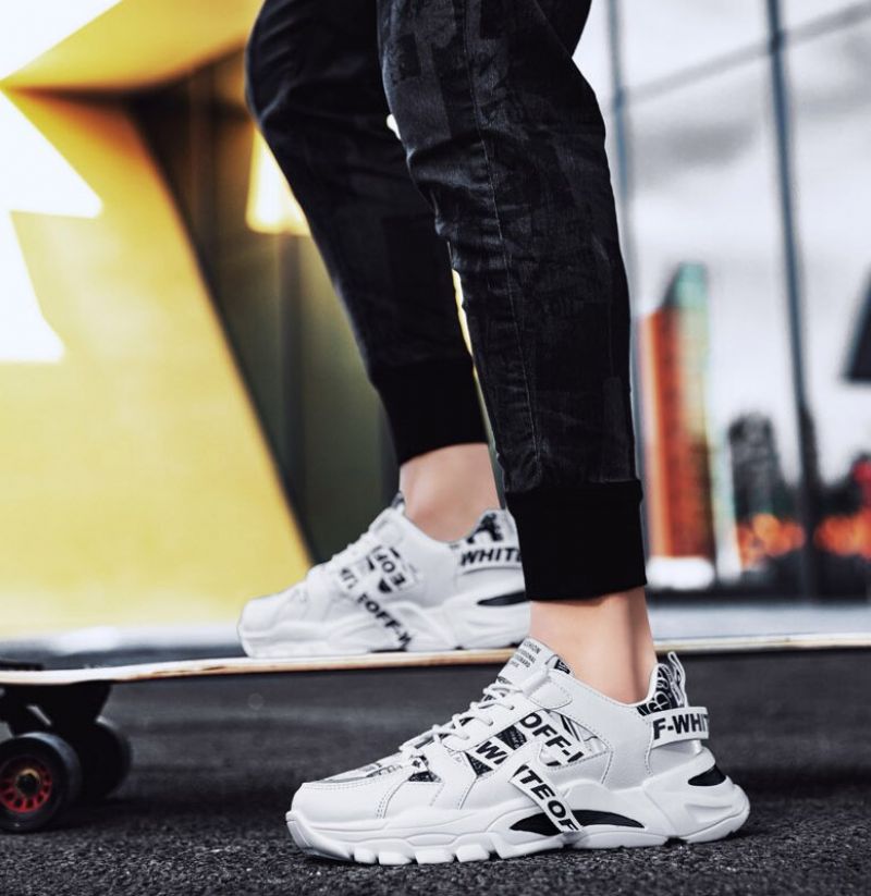 Anthony Męskie Casual Trampki - Czerwony