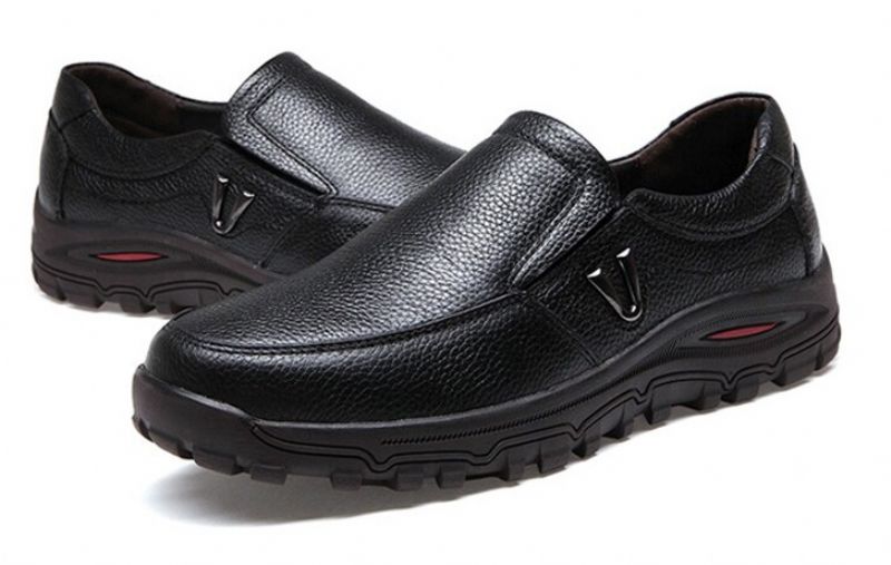 Anthuan Męskie Mokasyny Luxuryowe Buty - Czarny