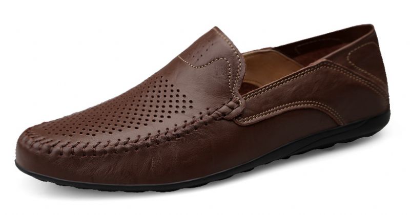 Antonello Męskie Mokasyny Codzienne Buty - Kawa