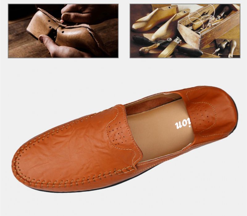 Antonello Męskie Mokasyny Codzienne Buty - Kawa