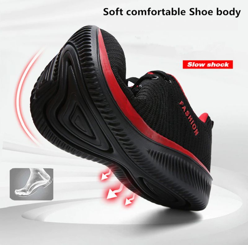 Antyoddychające Buty Sportowe Byron Męskie - Czerwony