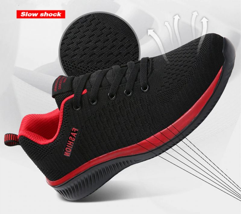 Antyoddychające Buty Sportowe Byron Męskie - Czerwony