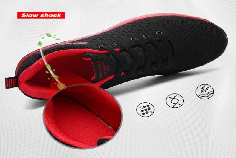 Antyoddychające Buty Sportowe Byron Męskie - Czerwony