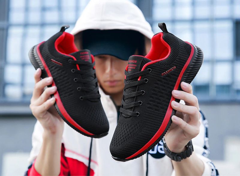 Antyoddychające Buty Sportowe Byron Męskie - Czerwony