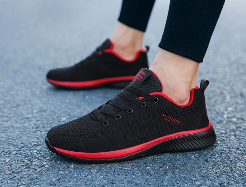 Antyoddychające Buty Sportowe Byron Męskie - Czerwony