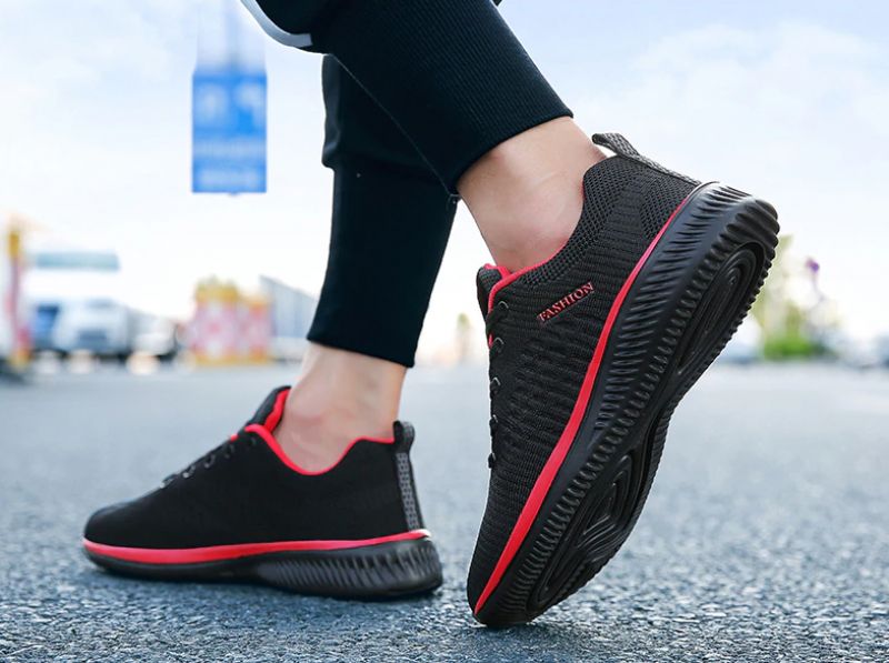 Antyoddychające Buty Sportowe Byron Męskie - Czerwony