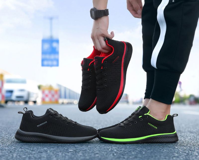 Antyoddychające Buty Sportowe Byron Męskie - Czerwony