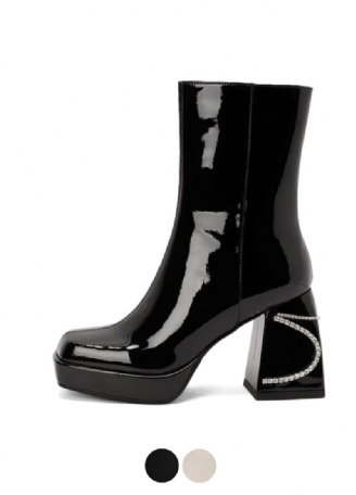 Any Damskie Lakierowane Buty Skórzane