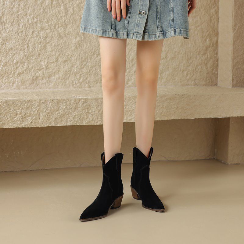 Aranza Damskie Buty Jesienne - Futro morelowe