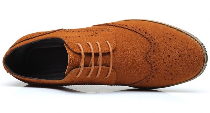 Arce Męskie Mokasyny Eleganckie Buty - Pomarańczowy