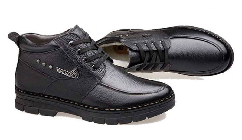 Arcog Męskie Buty Zimowe - Czarny