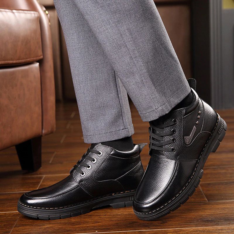 Arcog Męskie Buty Zimowe - Czarny