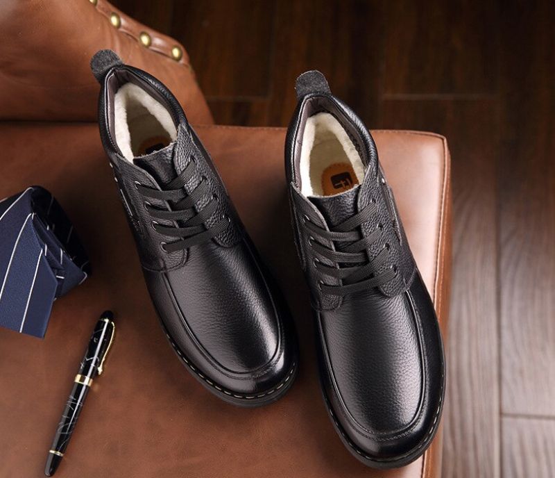 Arcog Męskie Buty Zimowe - Czarny