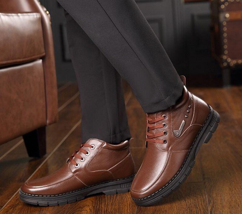 Arcog Męskie Buty Zimowe - Czarny