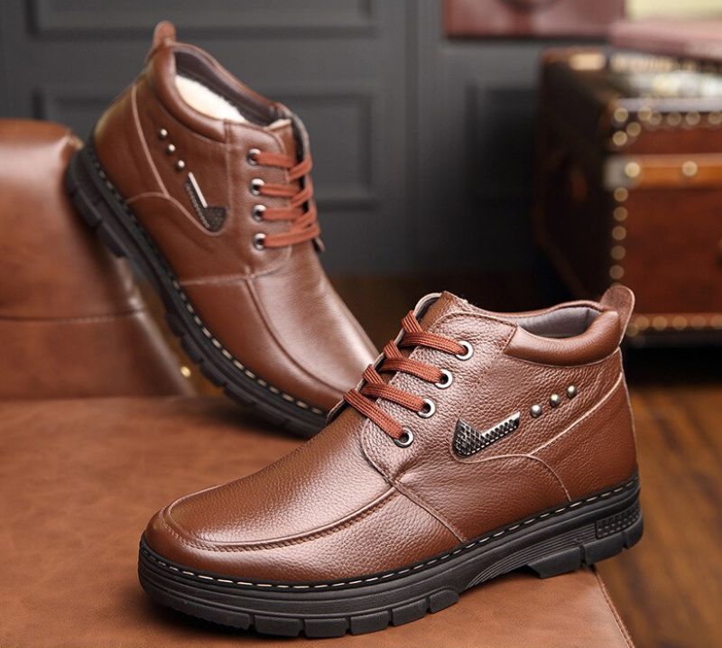 Arcog Męskie Buty Zimowe - Czarny
